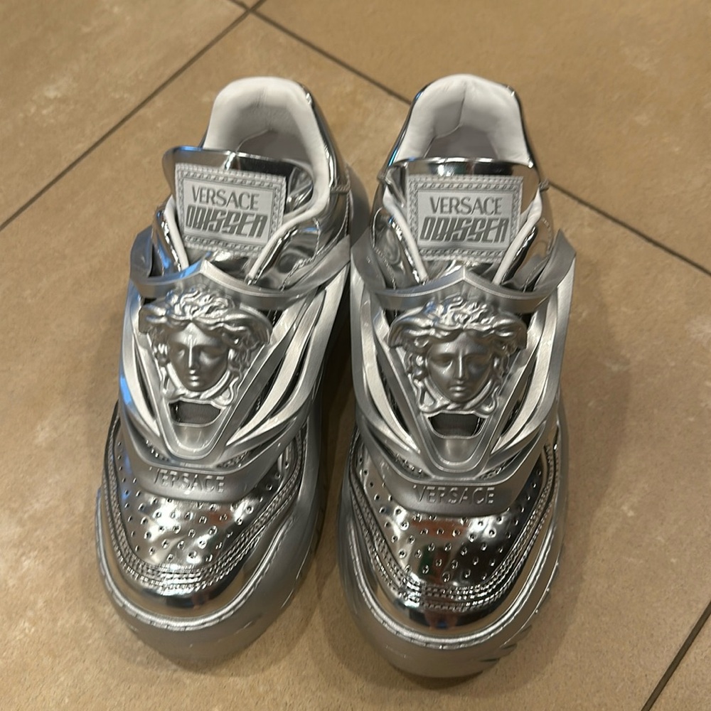 Versace Odissea Silver Sneakers Rare